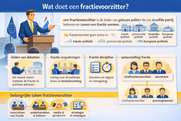 Wat doet een fractievoorzitter